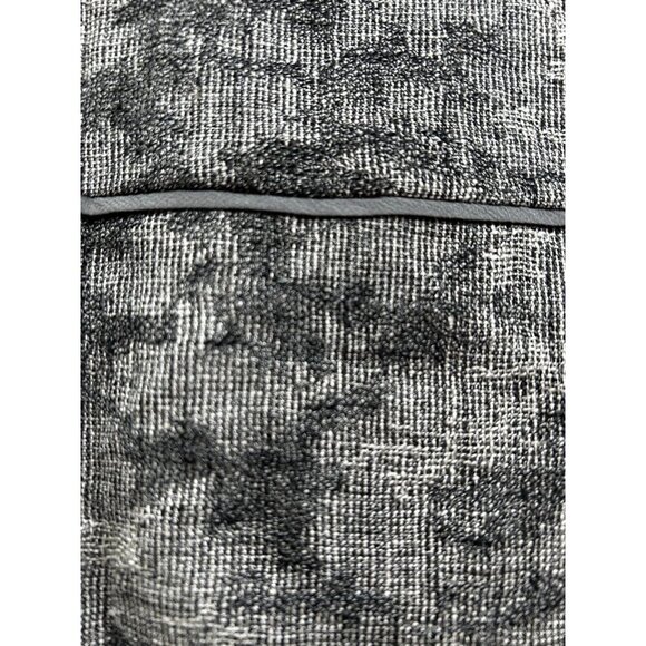 Eileen Fisher Petite Open-Front Jacket Gray & Black Abstract Design Linen Blend - Picture 6 of 8